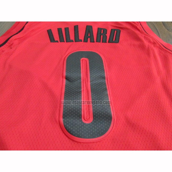 Camiseta Portland Trail Blazers Damian Lillard NO 0 Statement 2019-20 Rojo
